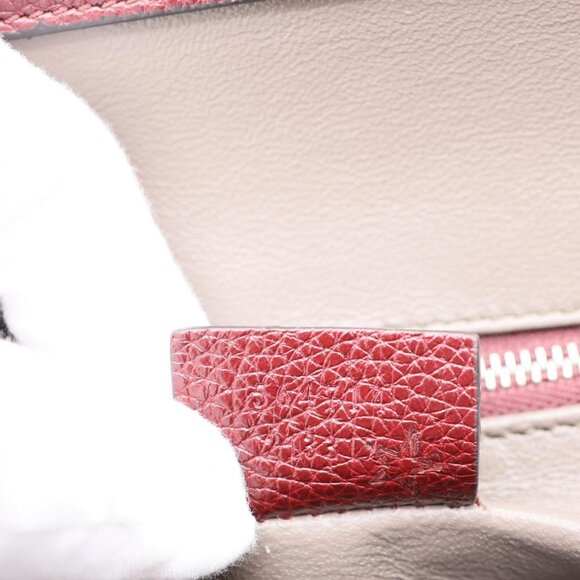 Gucci Zumi Medium Leather Top Handle Shoulder Bag Burgundy 564714 - Picture 11 of 12